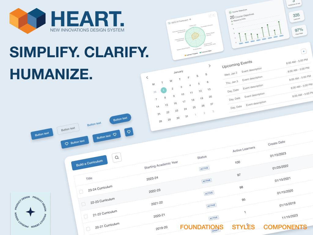 Heart Design System Cover Page